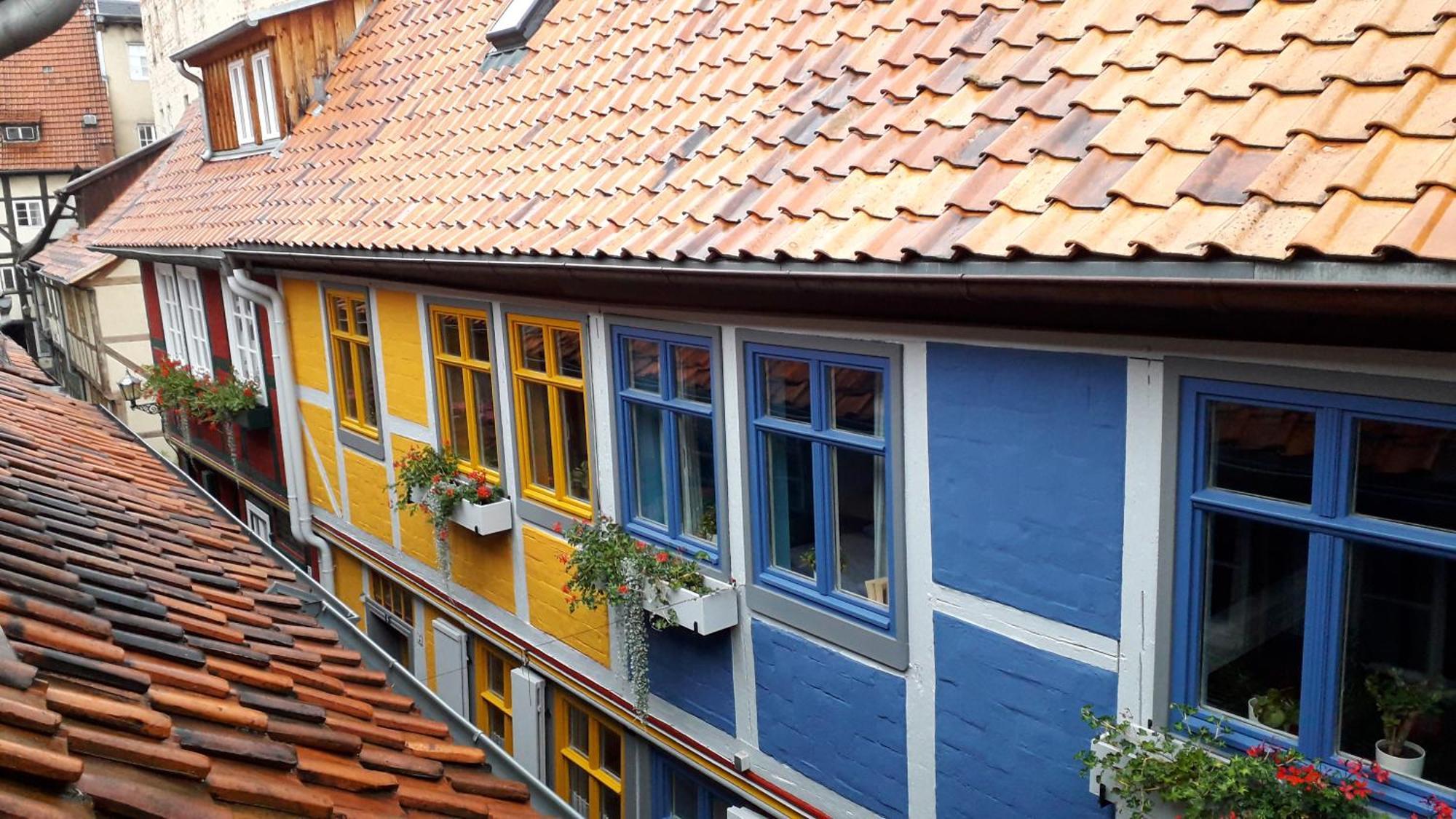 Fachwerkhotel - Ferienhaeuser Vorhof Zur Hoelle Quedlinburg Dış mekan fotoğraf